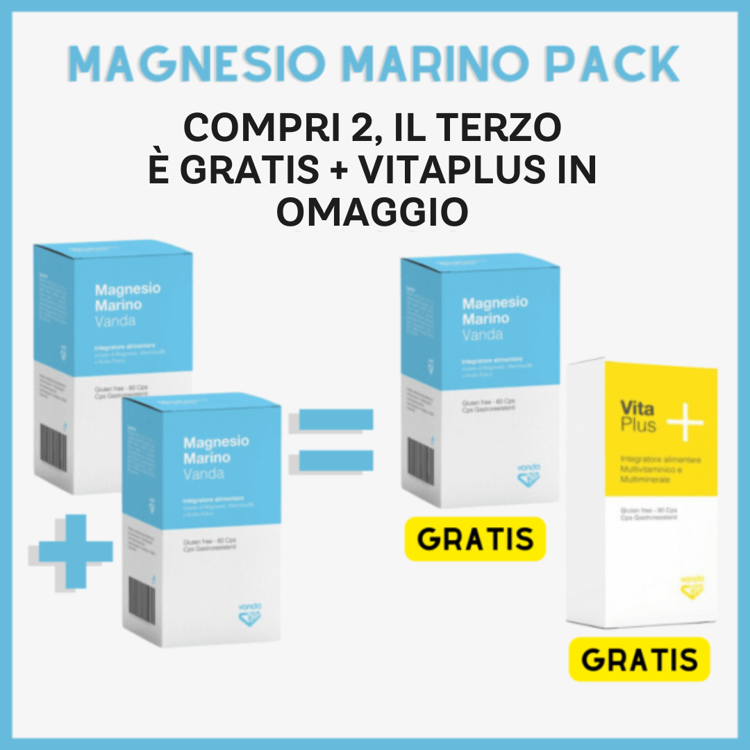 Magnesio Marino Pack 2 + 1 Gratis