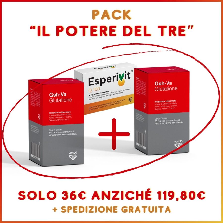 Pack Potere del Tre Glutatione Capsule